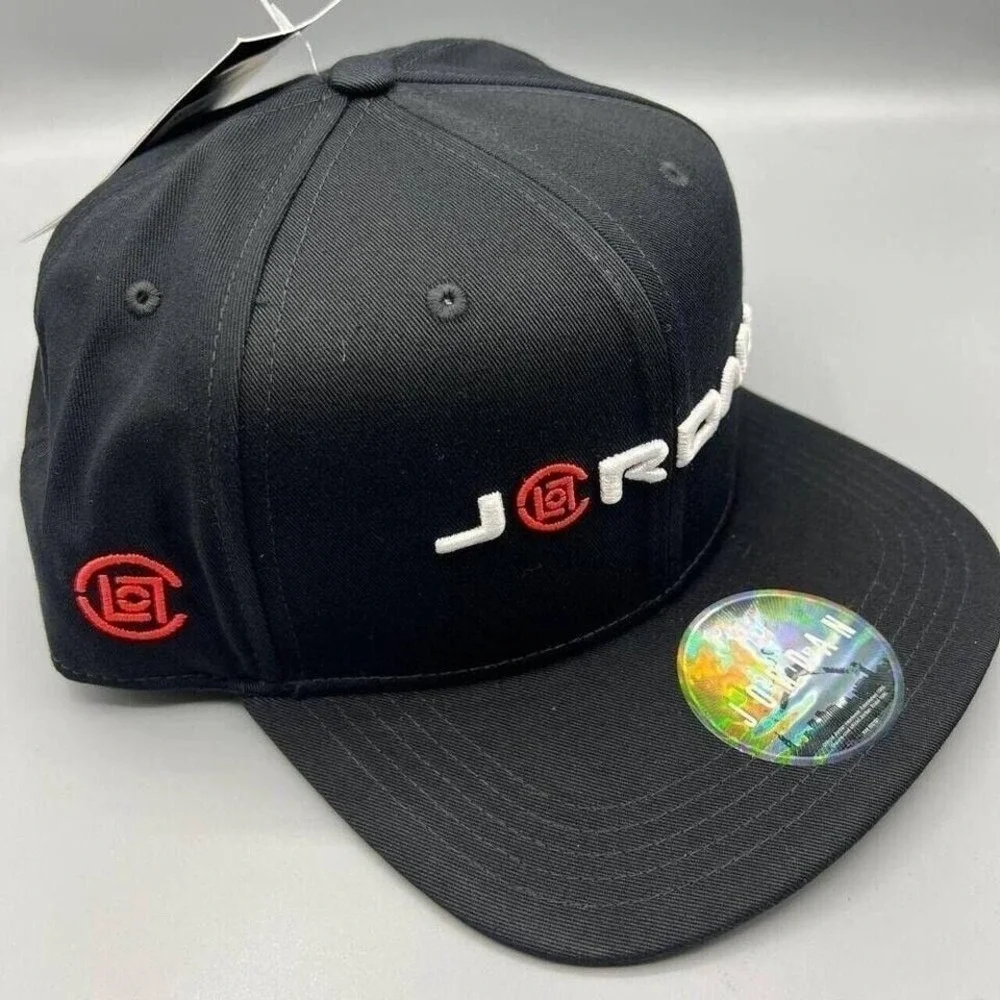 Air Jordan x Clot Hat Men Black Edison Chen Jumpman Snapback Cap Bulls New